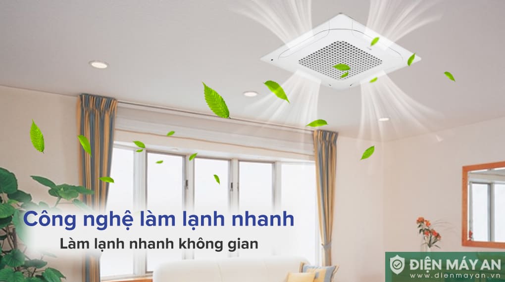 Điều hòa âm trần cassette LG Inverter 48000 BTU ZTNQ48GMLA0